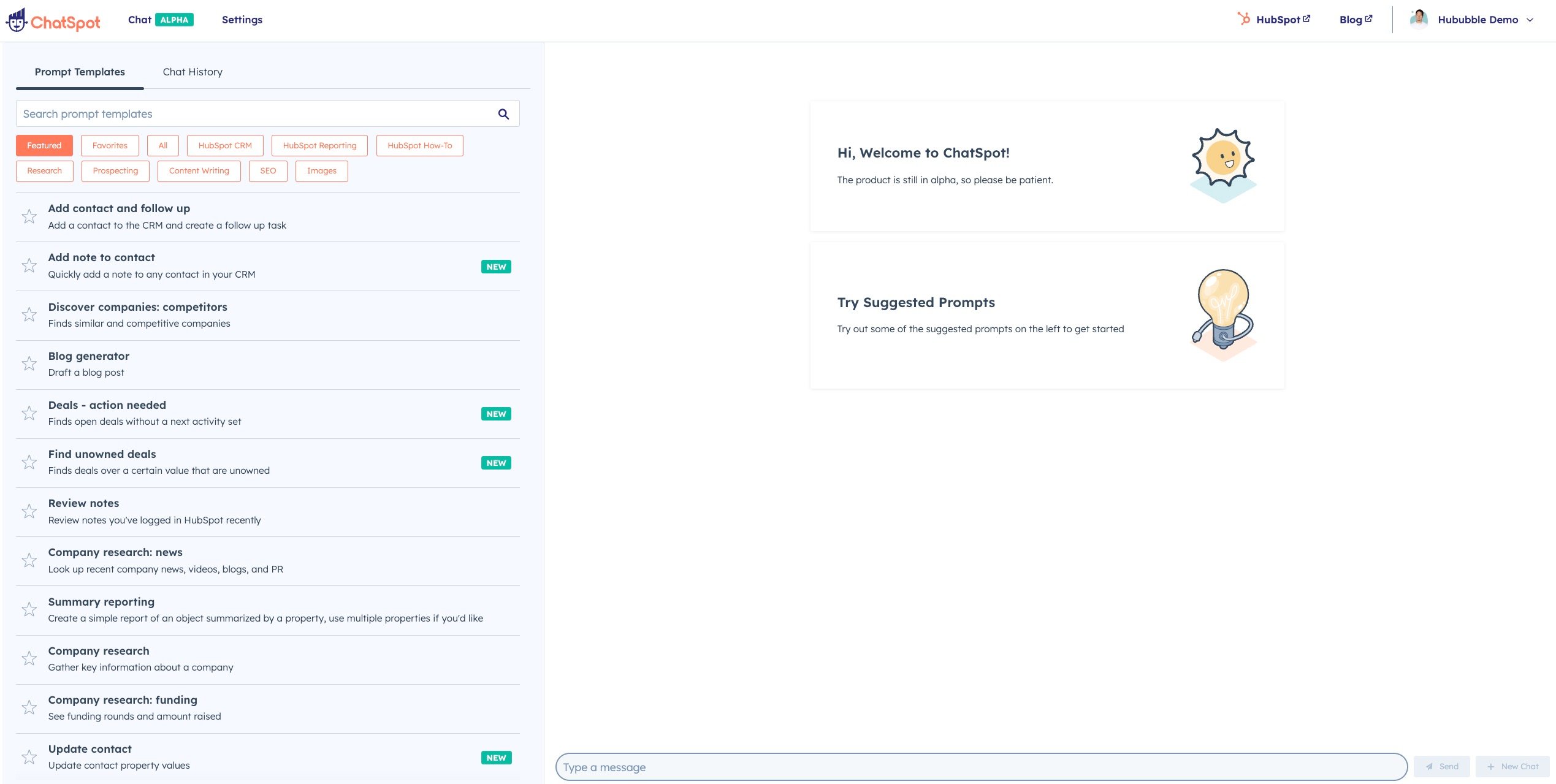 chatspot_操作首頁